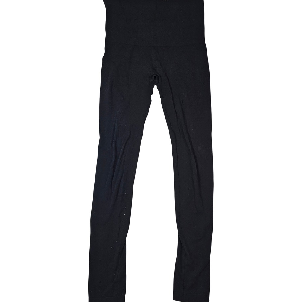 Spanx Look at Me Now Seamless Leggings Black High Waisted Medium
